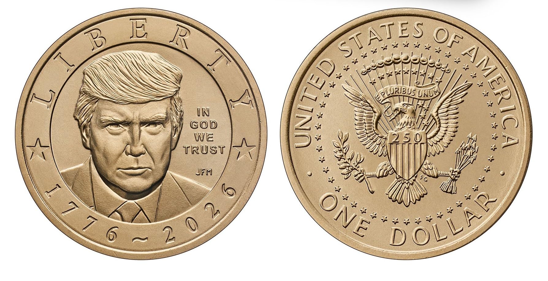 Amazon.com: President Donald J. Trump 2026 $1 Coin Roll – 25 Coins